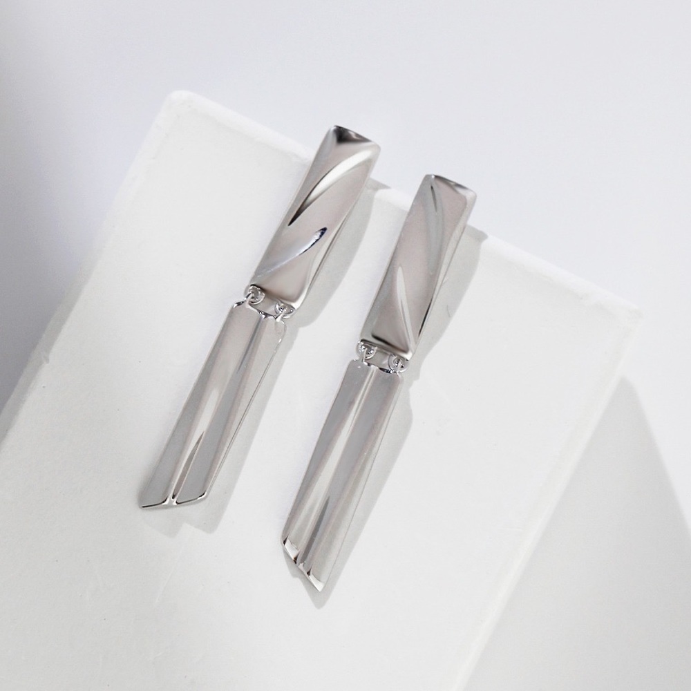 ✨ Elegant Sterling Silver Long Dangle Earrings Hypoallergenic